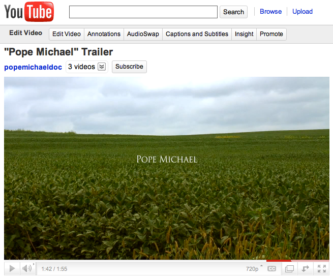 Pope Michael Documentary on YouTube