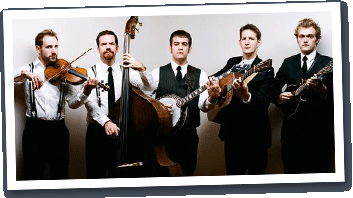 Punch Brothers band, Noam Pikelney with banjo